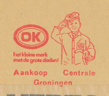 Meter Cover Netherlands 1969 Gas Pump Employee - Groningen - Autres & Non Classés