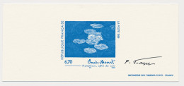 France 1999 - Epreuve / Proof Signed By Engraver Claude Monet - Painter - Andere & Zonder Classificatie