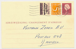 Verhuiskaart G. 36 Leiden - IJmuiden 1974 - Entiers Postaux