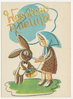 Postal Stationery Poland 1948 Easter Bunny - Easter