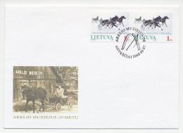 Cover / Postmark Lithuania 2008 Horse Race - Hípica