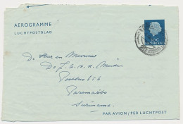 Luchtpostblad G. 8 A Den Haag - Paramaribo Suriname 1954 - Entiers Postaux