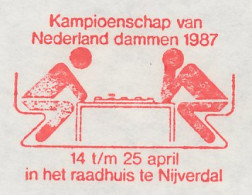 Meter Proof / Test Cover Netherlands 1987 Dutch Draughts Championship 1987 - Nijverdal - Non Classificati