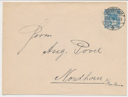 Envelop G. 13 B Amsterdam - Duitland 1908 - Entiers Postaux