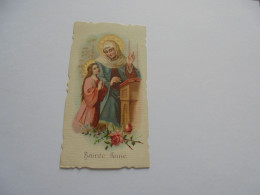 S. Anne Image Pieuse Religieuse Holly Card Religion Saint Santini Sint Sancta Sainte - Devotion Images