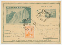 Postal Stationery Argentina 1943 Waterfall - Iguazu - Sin Clasificación