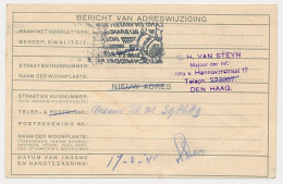 Verhuiskaart G. 13 - Nieuw Telefoonnummer - Den Haag 1945 - Entiers Postaux