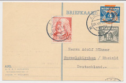 Briefkaart G. 258 / Bijfrankering Assen - Duitsland 1939 - Entiers Postaux