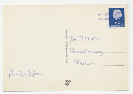 Nieuwjaarshandstempel : PT - Kantoor Winsum (GN) - Unclassified