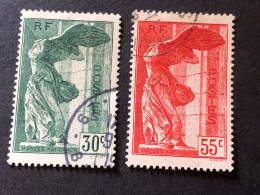 FRANCE Timbres 354 Et 355, Musées Nationaux, Samothrace, Oblitérés, Cote 100€ - Used Stamps