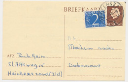 Briefkaart G. 325 / Bijfrankering Heinkenszand -Dedemsvaart 1964 - Entiers Postaux