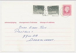 Verhuiskaart G. 43 Zwolle - Dedemsvaart 1982 - Postal Stationery