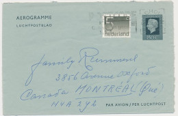 Luchtpostblad G. 26 / Bijfrankering Eindhoven - Canada 1981 - Material Postal