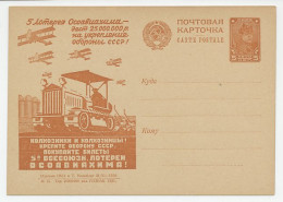 Postal Stationery Soviet Union 1931 Airplane - Farmers - Tractor - Defence - Flugzeuge