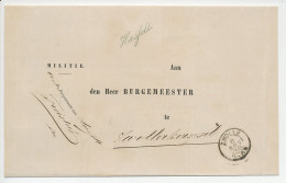 Naamstempel Hasselt 1880 - Telegraafkantoorstempel - Cartas & Documentos