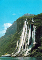 1 AK Norwegen / Norway * Geiranger Fjord Mit Dem Wasserfall Die 7 Schwestern - Seit 2005 UNESCO Weltnaturerbe * - Norway