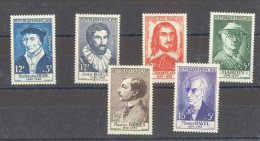 Yvert 1066 à 1071 - Célébrités Françaises   - Série De 6 Timbres Neufs Sans Traces De Charnières - Unused Stamps