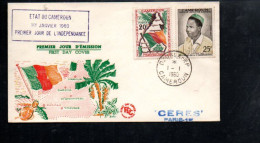 CAMEROUN  FDC 1960 1 ER JOUR INDEPENDANCE - Cameroon (1960-...)