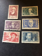 FRANCE Timbres 380 381 382 383 384 Et 385, Chomeurs Intellectuels, Oblitérés, Cote 40€ - Used Stamps