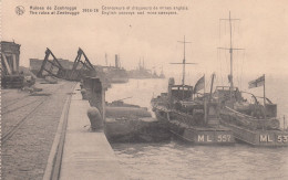Zeebrugge Convoyeurs Et Dragueurs De Mines Anglais Ruinesinde Brugge 1914-18 English Convoys And Mine-sweepers. - Zeebrugge