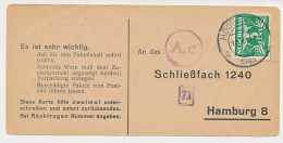 Hoogeveen - Hamburg Duitsland 1943 - Liebesgabenpaket - Non Classificati