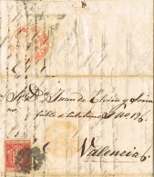 55248. Carta Entera MADRID 1854. Fechador Baeza Y Marca Parrilla, Similiar A Fechador I - Lettres & Documents