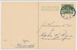 Briefkaart G. 265 A-krt. Kinderdijk - Alphen A.d. Rijn 1942 - Ganzsachen