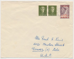 Envelop G. 31 / Bijfrankering Dordrecht - USA 1950 - Postwaardestukken