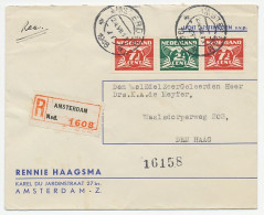 Em. Duif Aangetekend Amsterdam - Den Haag 1946 - Sin Clasificación