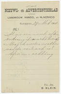 Firma Briefkaart Sappemeer 1908 - Uitgeverij / Nieuwsblad - Non Classificati