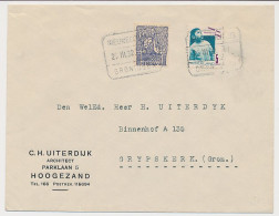 Treinblokstempel : Nieuweschans - Groningen III 1932 (Hoogezand) - Ohne Zuordnung