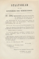 Staatsblad 1879 - Betreffende Postkantoor Katwijk Aan Zee - Briefe U. Dokumente