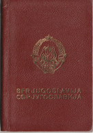 PM106  --     SFR YUGOSLAVIA   --  PASSPORT    -  MAN  - 1966  --   4 X VISA  --   8 X KONZULARNA TAKSENA MARKA  --  TAX - Documentos Históricos