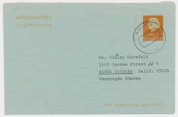 Luchtpostblad G. 24 Assen - Santa Barbara USA 1975 - Postal Stationery