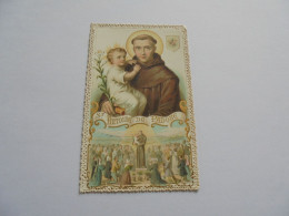 Canivet Saint Antoine De Padoue Image Pieuse Religieuse Holly Card Religion Saint Santini Sint Sancta Sainte - Devotion Images