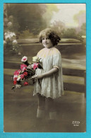 * Fantaisie - Fantasy - Fantasie (Enfant - Child - Kind) * (ZED 570) Girl, Fille, Meisje, Portrait, Fleurs, Flowers, Old - Abbildungen