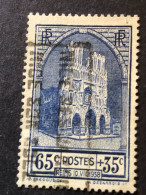 FRANCE Timbre 399 Reims, Cote 13€ - Usados