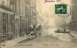 PARIS CRUE DE LA SEINE LA RUE DE BUFFON - Paris Flood, 1910