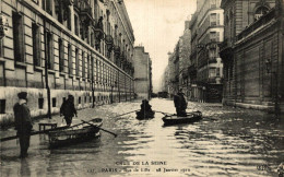 PARIS CRUE DE LA SEINE LA RUE DE LILLE - Inondations De 1910