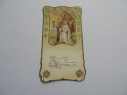 SOUVENIR DE COMMUNION 14 Mai 1916 Julie Modestine Laffineuse Eglise Framont Belgique Holy Card Image Pieuse - Imágenes Religiosas