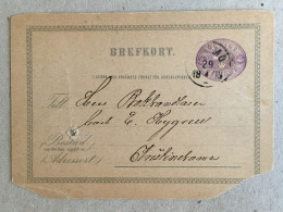 Sweden Sverige - Brefkort 1879 - Autres & Non Classés