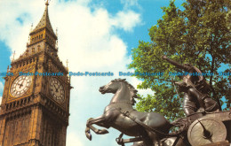 R148561 Big Ben And Boadicea Statue. London - Other & Unclassified