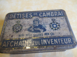 Boite Métallique Ancienne /Confiserie/ Bêtises De CAMBRAI/ Afchain Seul Inventeur/NORD/  Début- XXéme    BFPP320 - Dozen