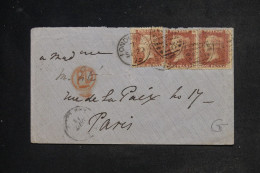 ROYAUME UNI - Enveloppe De Londres Pour Paris En 1875 - L 152798 - Lettres & Documents