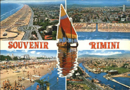 72400535 Rimini Strand Fliegeraufnahme  Rimini - Autres & Non Classés
