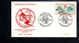 HAUTE VOLTA FDC 1965 CENTENAIRE U I T - Obervolta (1958-1984)