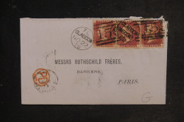 ROYAUME UNI - Enveloppe De Glasgow Pour Paris En 1875 - L 152799 - Storia Postale