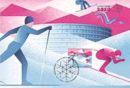 Switzerland 2019 - Winter Youth Olympic Games 2020 Carte Maximum - Maximumkaarten