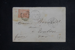 ROYAUME UNI - Enveloppe De Londres Pour Toulon En 1865 - L 152800 - Covers & Documents