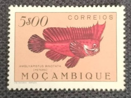 MOZPO0371UMNHP - Fishes - 5$00 Pink MNH Stamp W/o Gum - Mozambique - 1951 - Mozambique